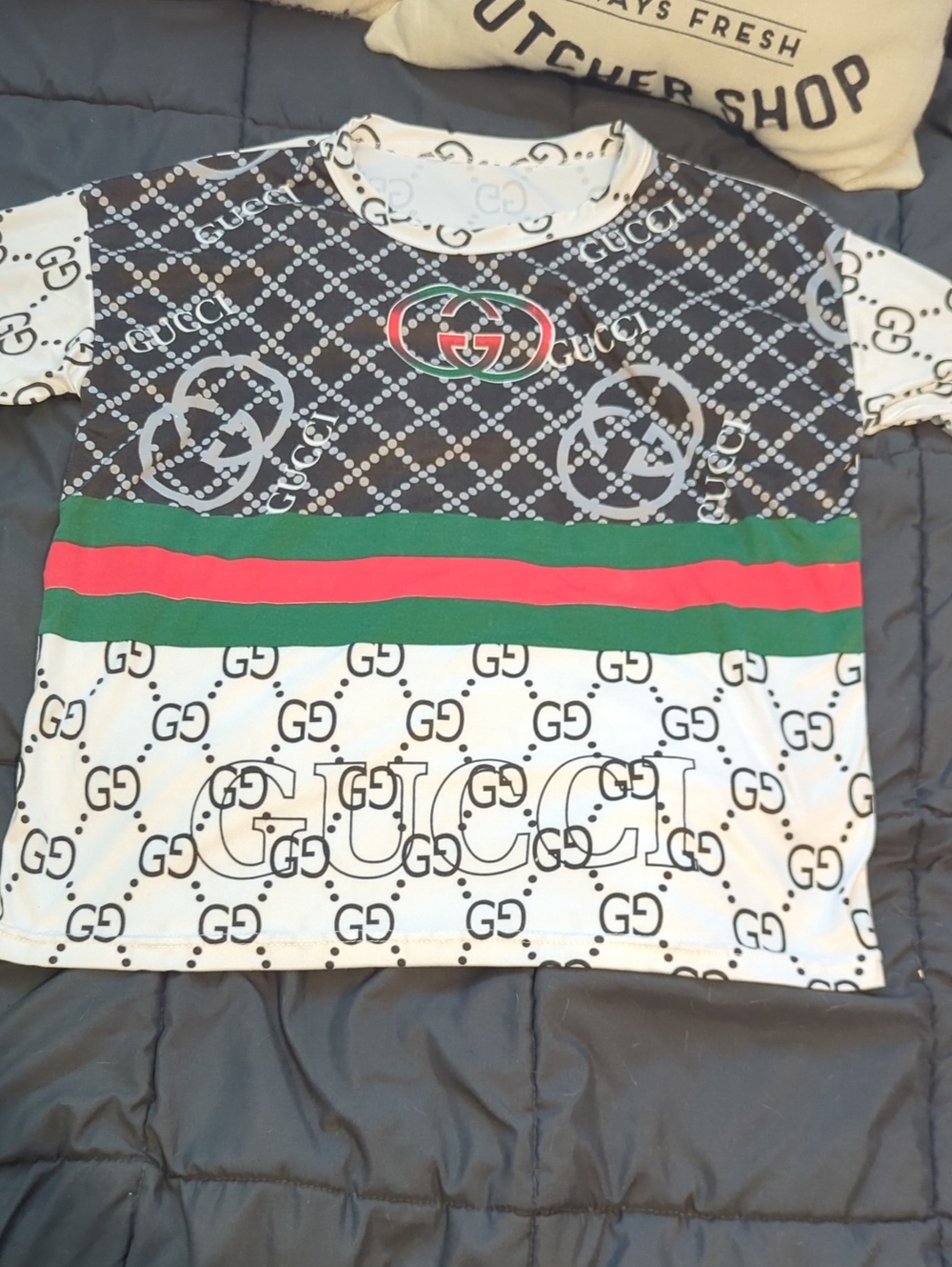 Gucci Monogram Logo Shirt Size Small - Tagless
